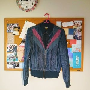unique dark denim jacket